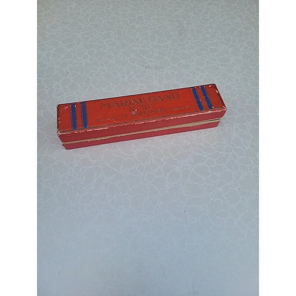 Vintage M. Hohner Marine band harmonica number 365 In Key of G